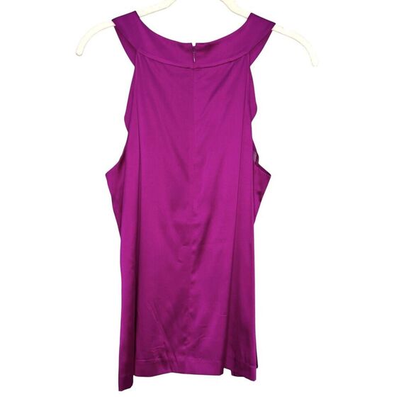 Theory Silk Tank Top Womens Small Purple Magenta Morisa Sleeveless Blouse Shirt - Picture 5 of 9